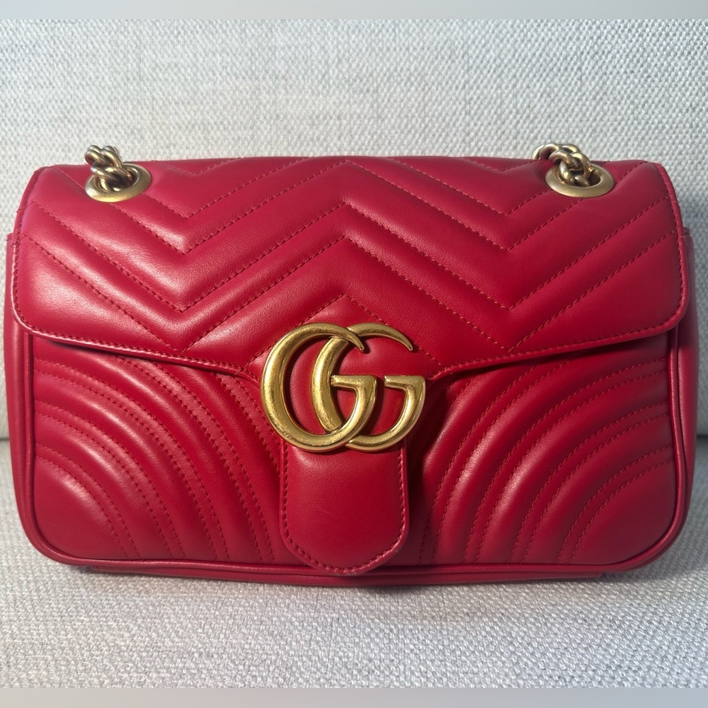 AUTHENTIC GG MARMONT SMALL SHOULDER BAG